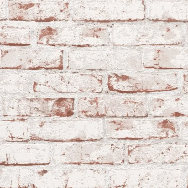 Faux Effect Embossed Brown White Mural Wallpaper - Image 2
