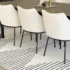 Aldana Black And Cream Dining Room Carpet