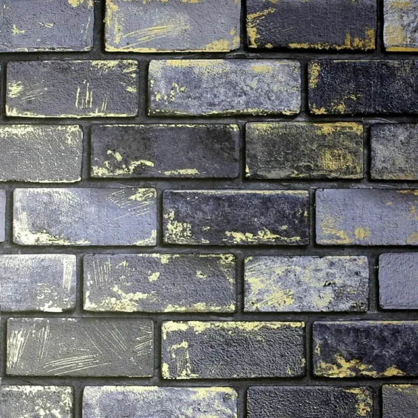Arthouse Metallic Brick Wall Wallpaper - Image 2