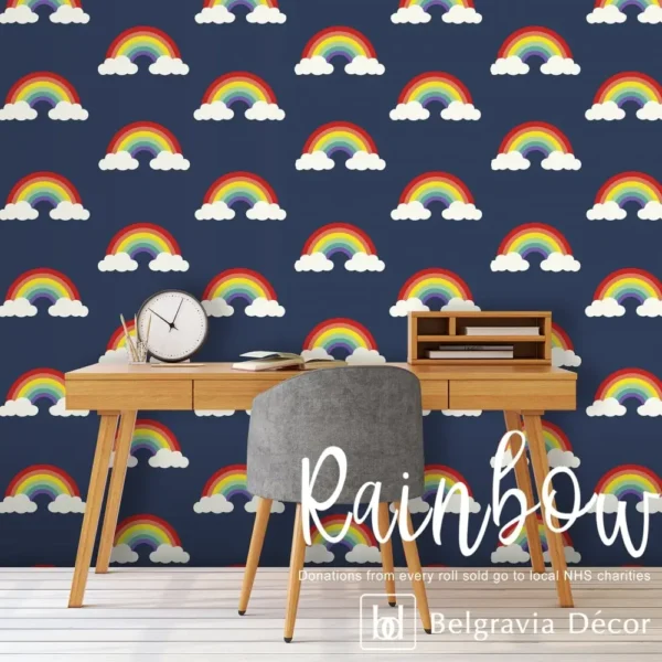 Belgravia Pretty Rainbow Wallpaper