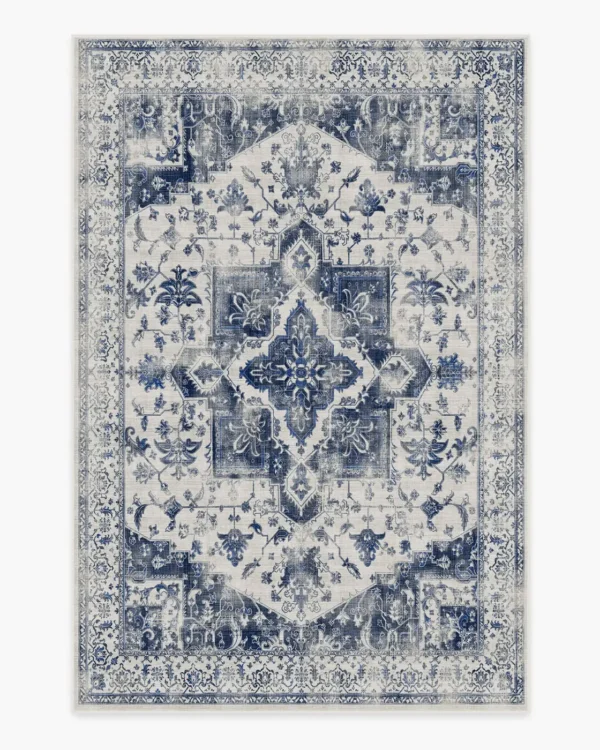 Kira Delft Blue Persian Rug - Image 9