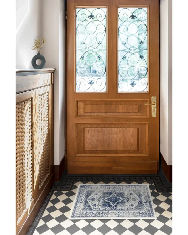Kira Delft Blue Persian Rug - Image 7