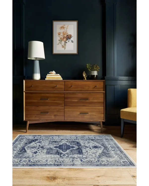 Kira Delft Blue Persian Rug - Image 5