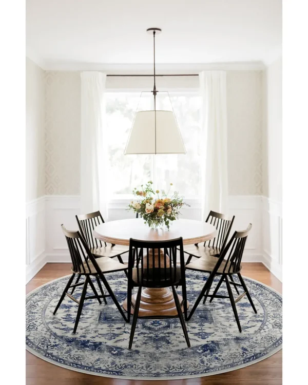 Kira Delft Blue Persian Rug - Image 8