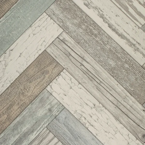 Vintage Herringbone Vinyl Flooring - Image 3