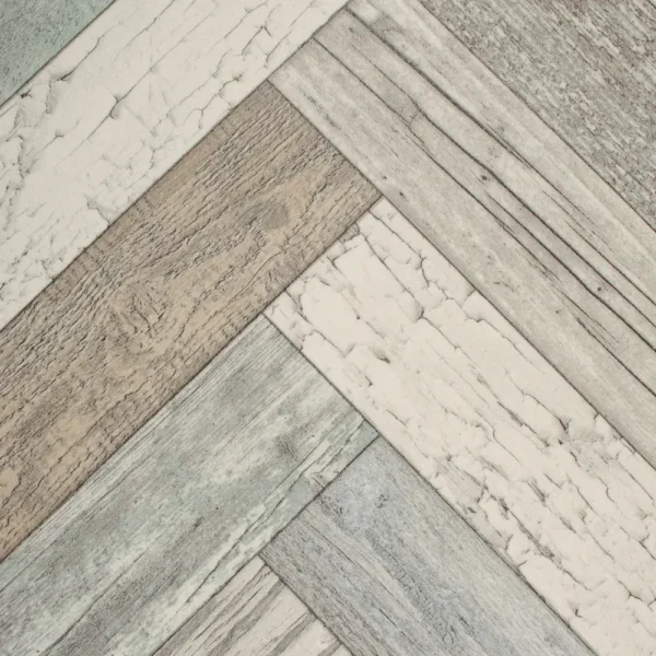 Vintage Herringbone Vinyl Flooring - Image 2