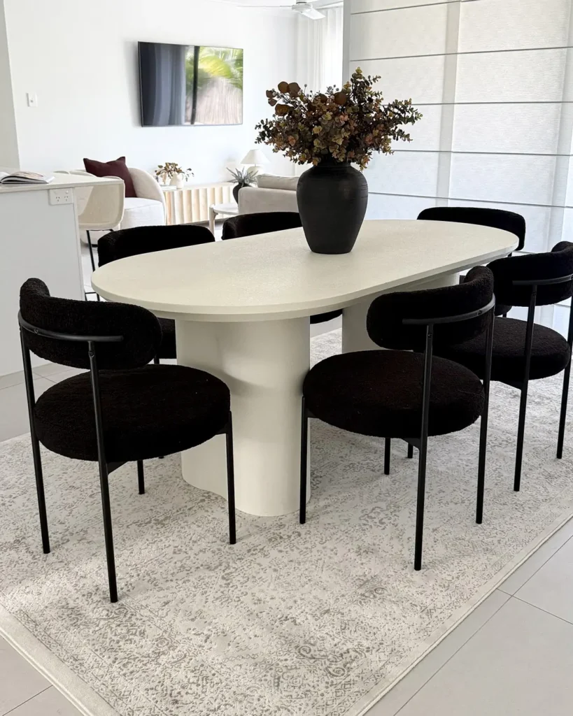 Madison Ivory And Grey Dining Room Carpet