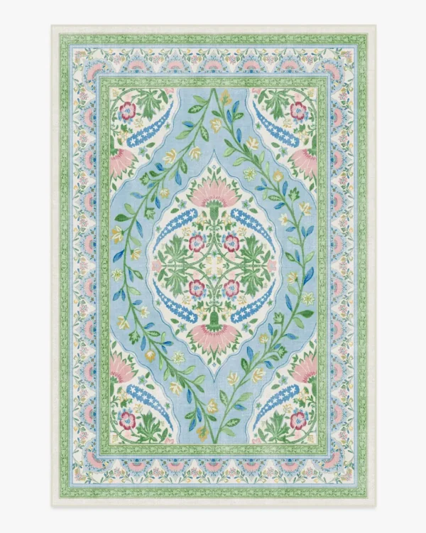 Skye Blue Multicolour Persian Rug - Image 2