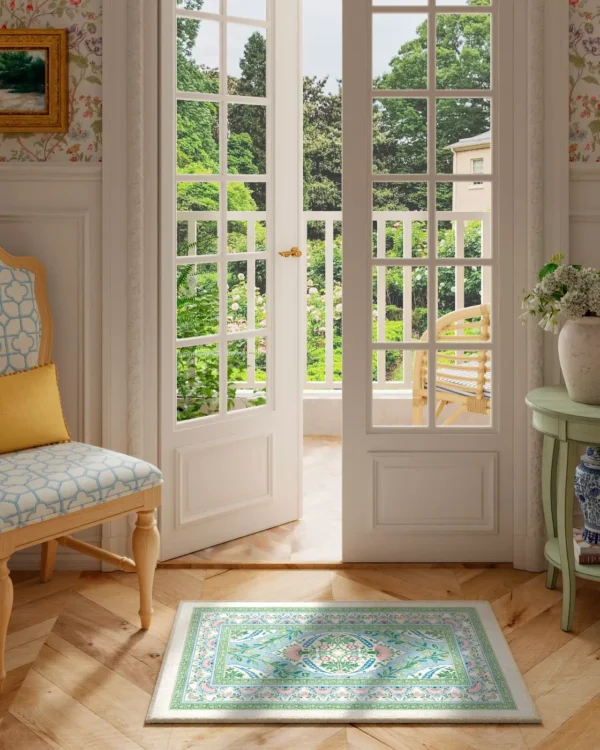 Skye Blue Multicolour Persian Rug - Image 4