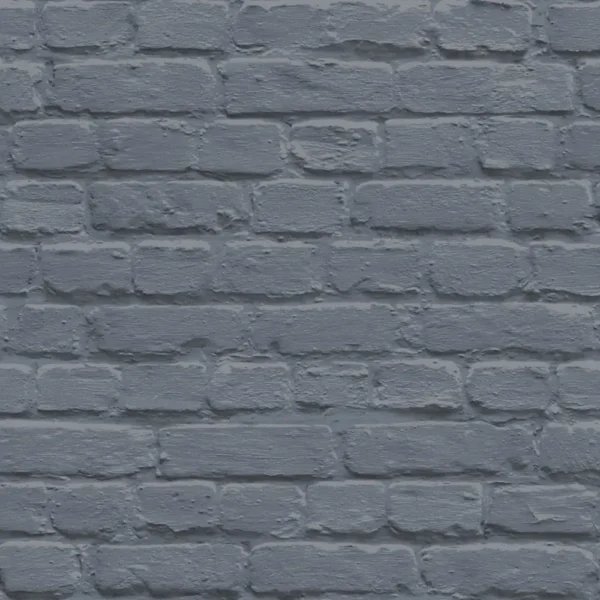 Muriva Painted Brick Pattern Blue Wallpaper - Image 2