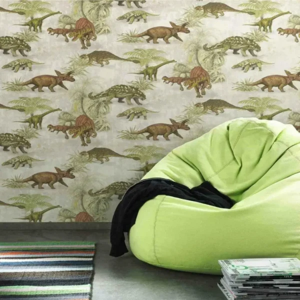 Rasch Dino Dinosaur Wallpaper Jurassic Kids