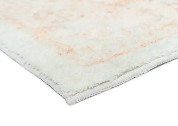 Theodora Orange and Beige Dinning Room Carpet - Image 5