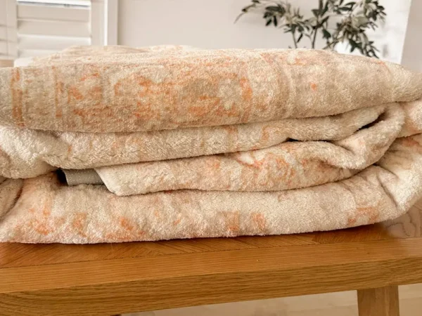 Theodora Orange and Beige Dinning Room Carpet - Image 13