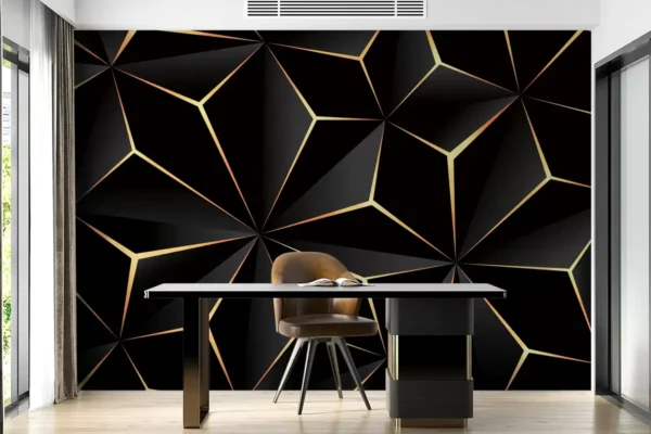 Wall-Murals-Black-Triangle - Image 2