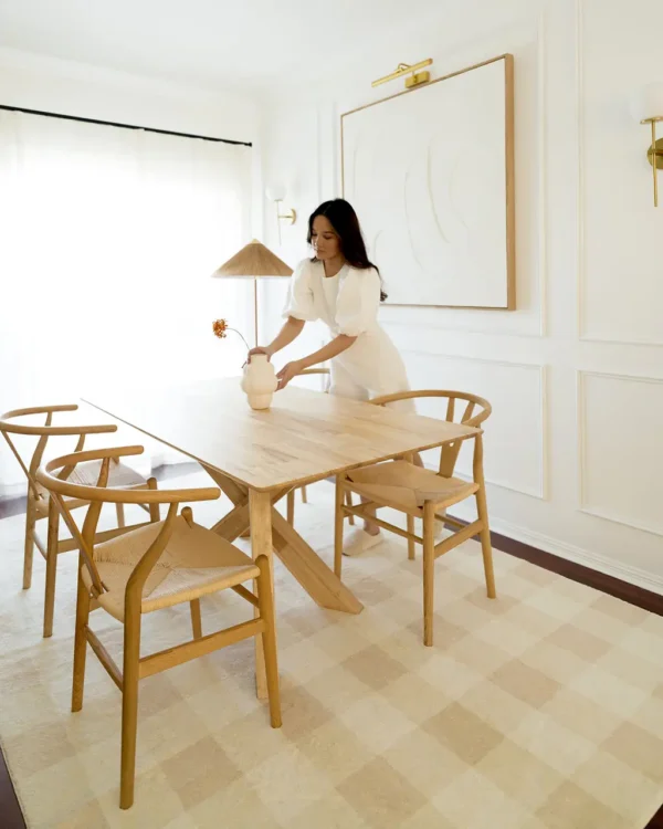 Zira Neutral Dinning Room Carpet - Image 3