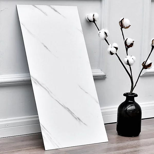 PVC Decorative Wall Panels for Kitchen & Bathroom Waterproof Marble Effect Wall