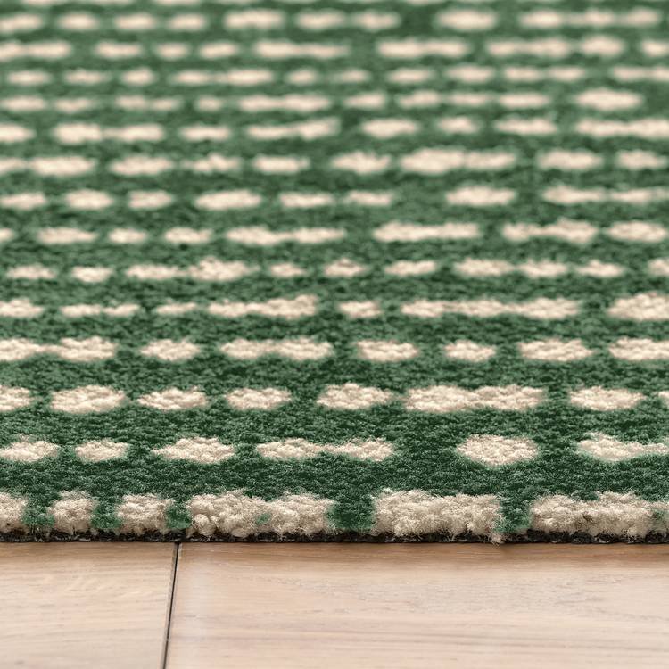 Dot Stripe Green Runner & Mat - Image 3