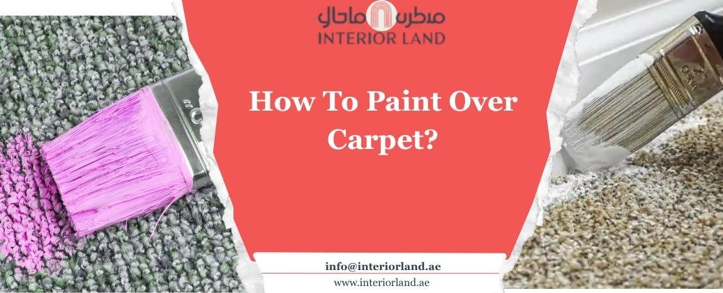 Paint over carpet