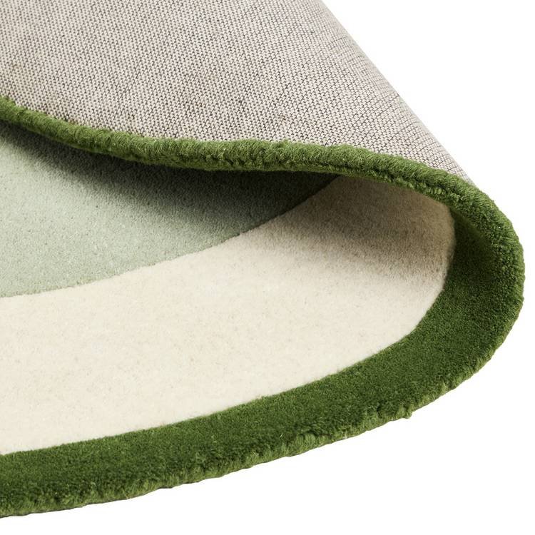 Abstract Circle Wool Cut Pile Rug - Image 5