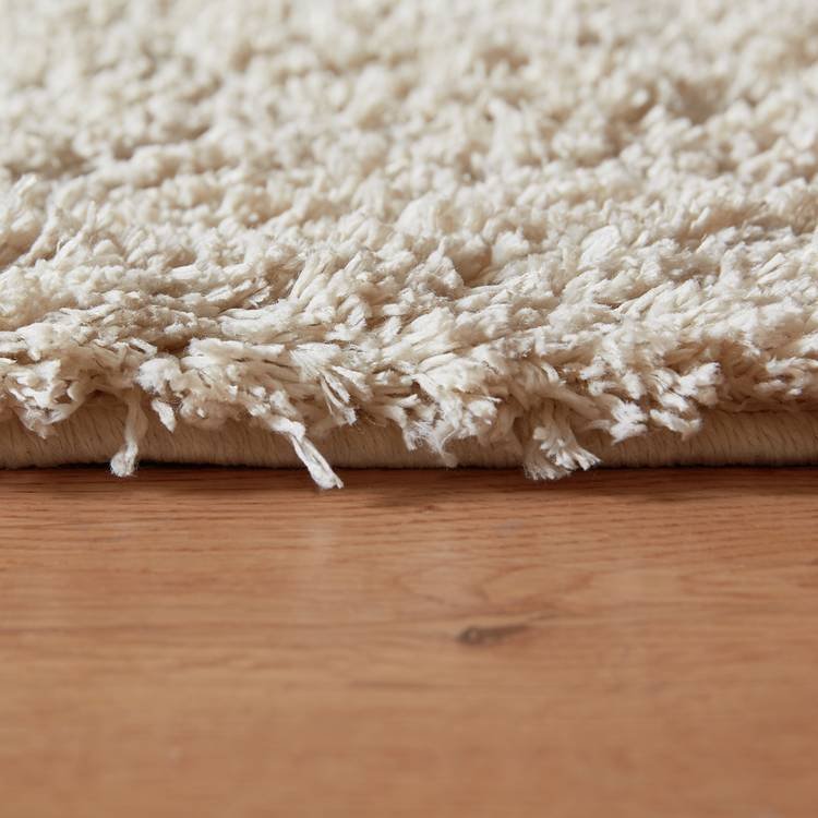 Cosy Ivory Shaggy Rug - 150x80cm - Image 3