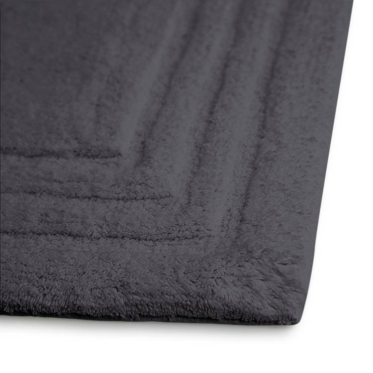 Cotton Deep Pile Tufted Bath Mat - Slate - Image 3