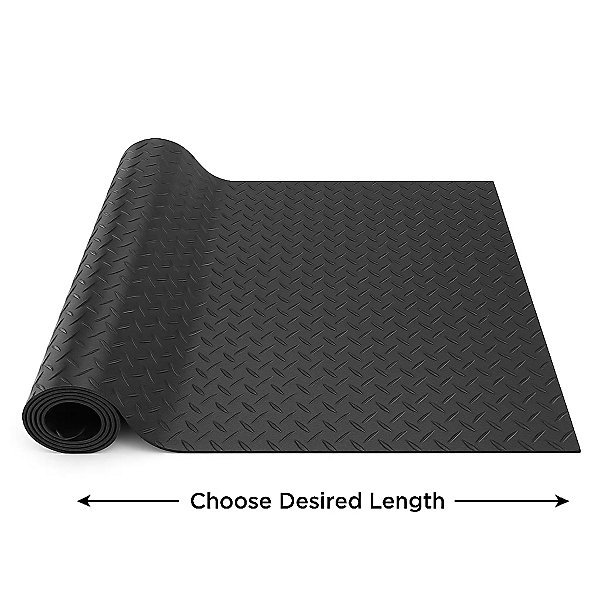 Diamond Rubber Flooring Roll 3mm Thick Non-Slip Mat for Garage, - Image 4