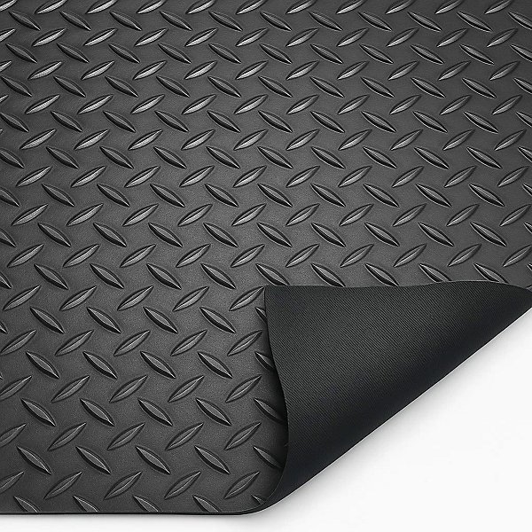 Diamond Rubber Flooring Roll 3mm Thick Non-Slip Mat for Garage, - Image 3