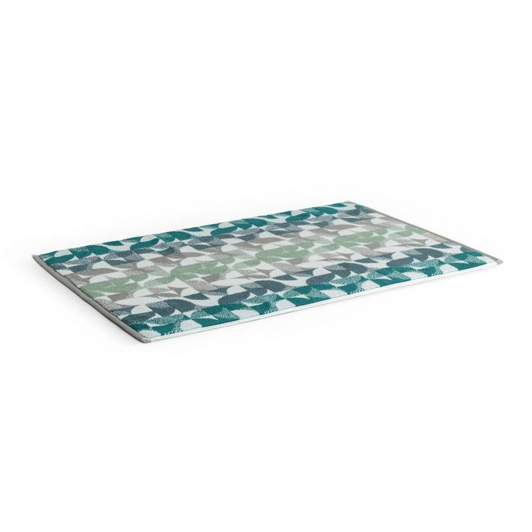 Geometric Bath Mat - Blue & Green - Image 5