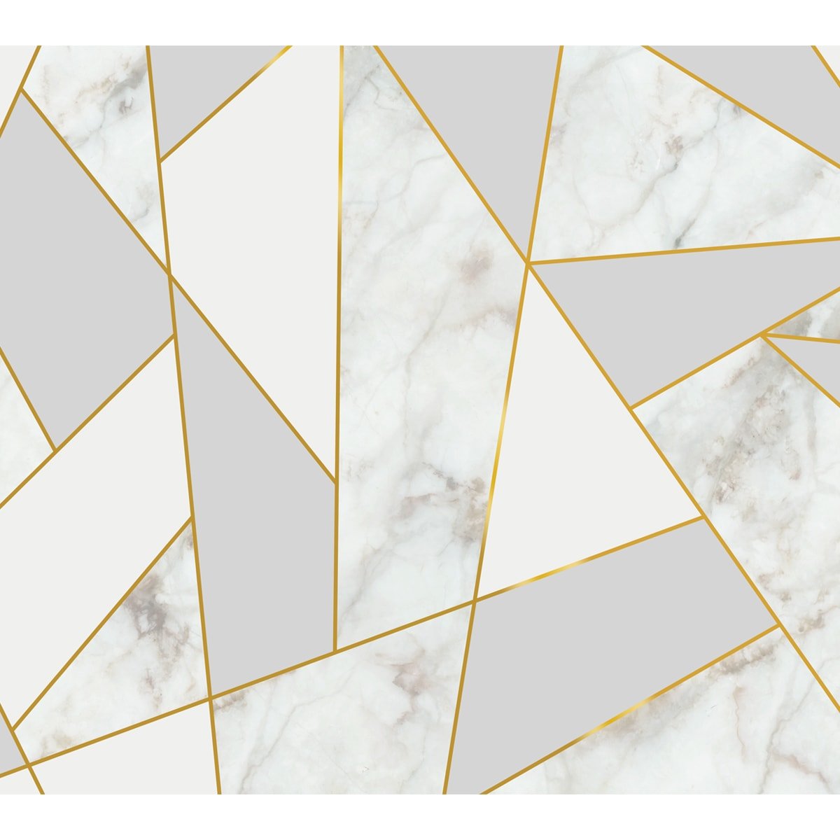 Golden Stripes With Marble Design Room Wallpaper, Customised - Image 3