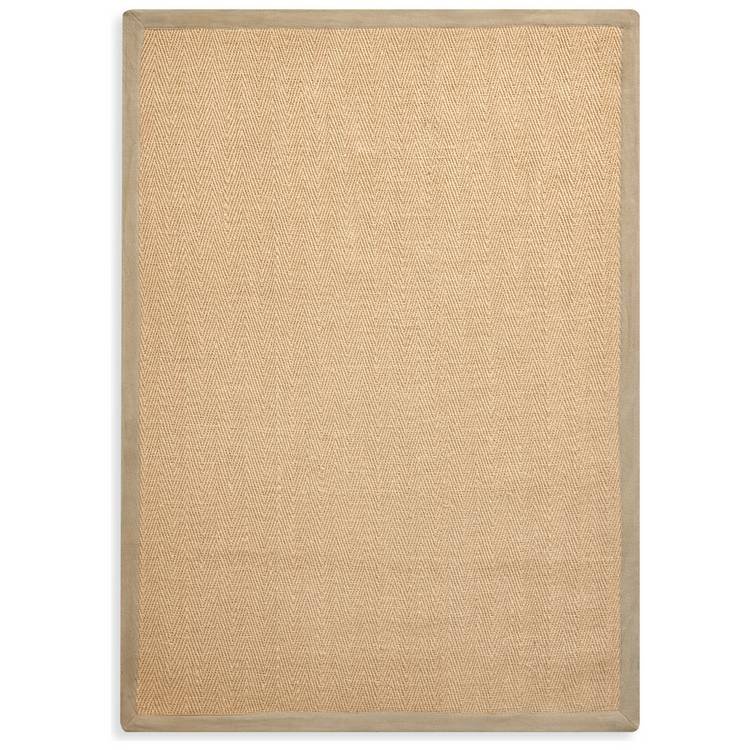 Herringbone Neutral Border Jute Rug - Image 5