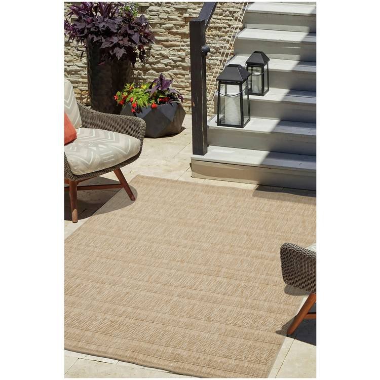 Jute Look Outdoor Rug Natural