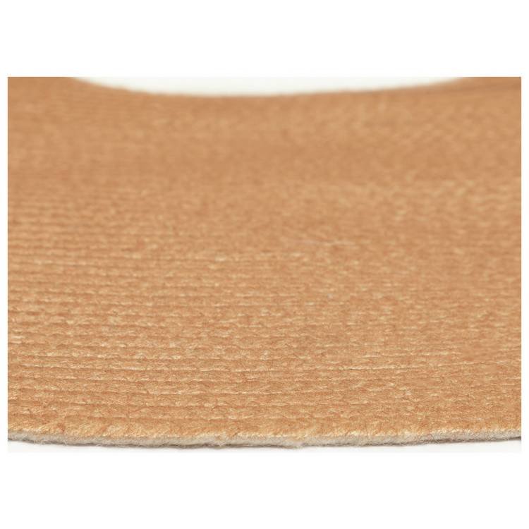 Kids Teddy Bear Round Brown Flatweave Rug - Image 2