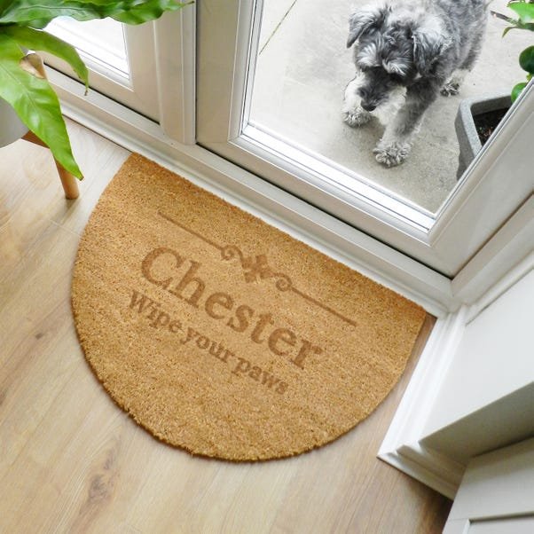 Personalised Name or Number Half Moon Doormat - Image 3