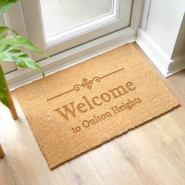 Personalised Rectangle Name or Number Doormat
