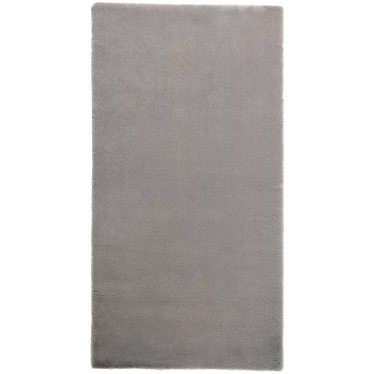 Supersoft Faux Fur Grey Shaggy Rug - Image 2