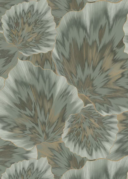 Erismann Bliss Abstract Leaf Olive Metallic Wallpaper - Image 3