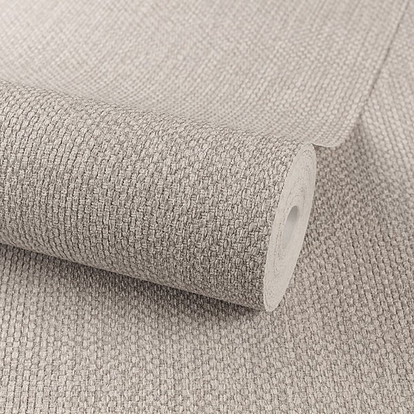 Grandeco Beige Fabric effect Meaux Embossed Wallpaper - Image 4