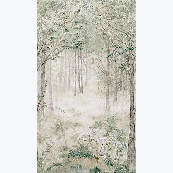 Grandeco Fairytale Trees Green 3 panel repeatable Mural - Image 4
