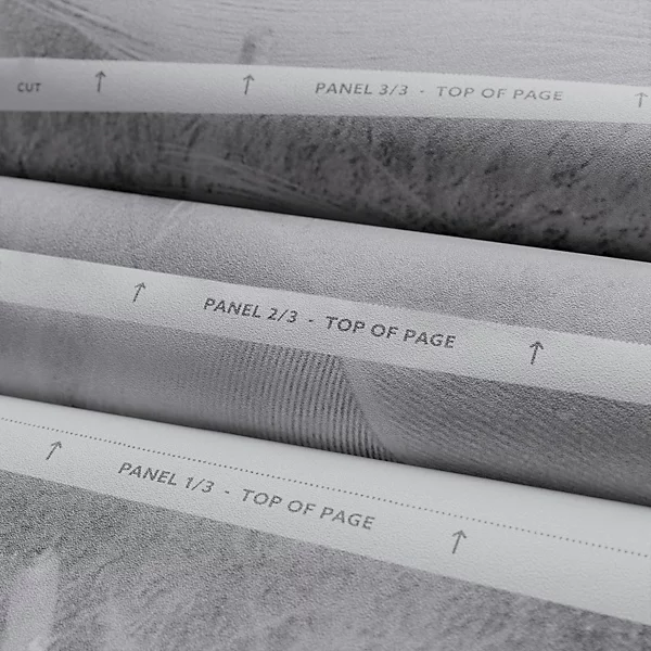 Grandeco Fairytale Trees Green 3 panel repeatable Mural - Image 2