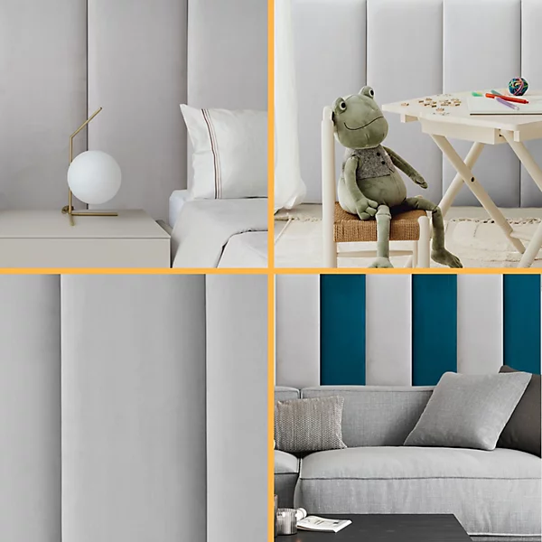 novecrafto-velvet-padded-wall-panels-pack-of-4-with-adhesive-80-x-30-cm-3d-grey-upholstered - Image 2