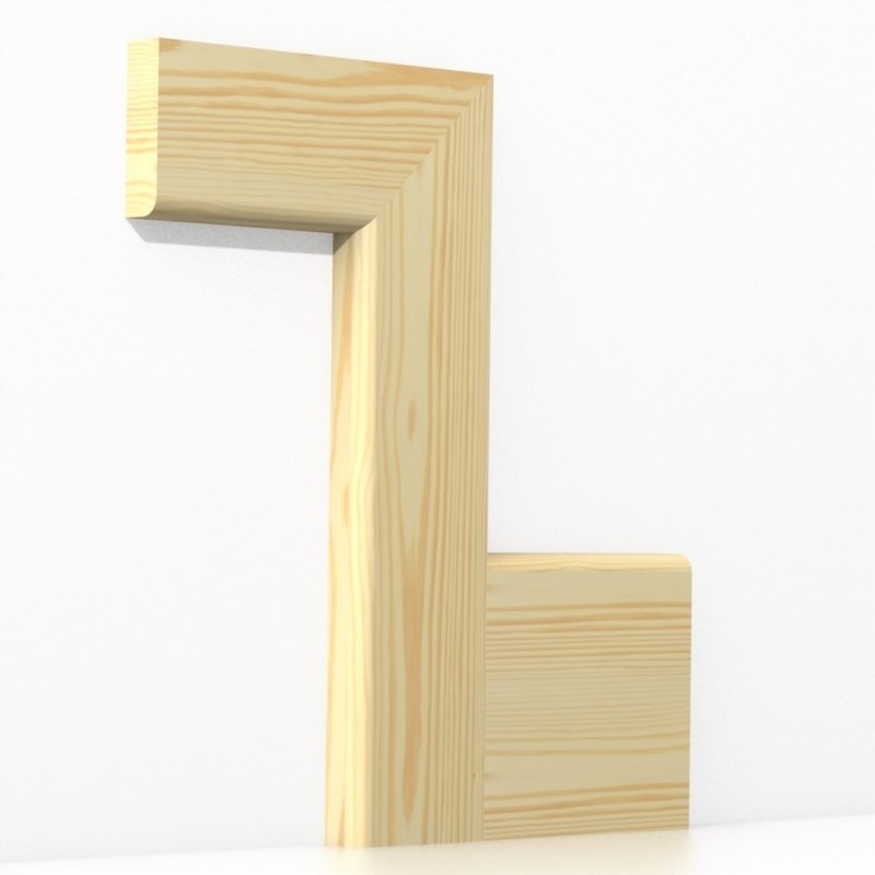 Pine Bullnose Architrave Wooden Skirtings - Image 3